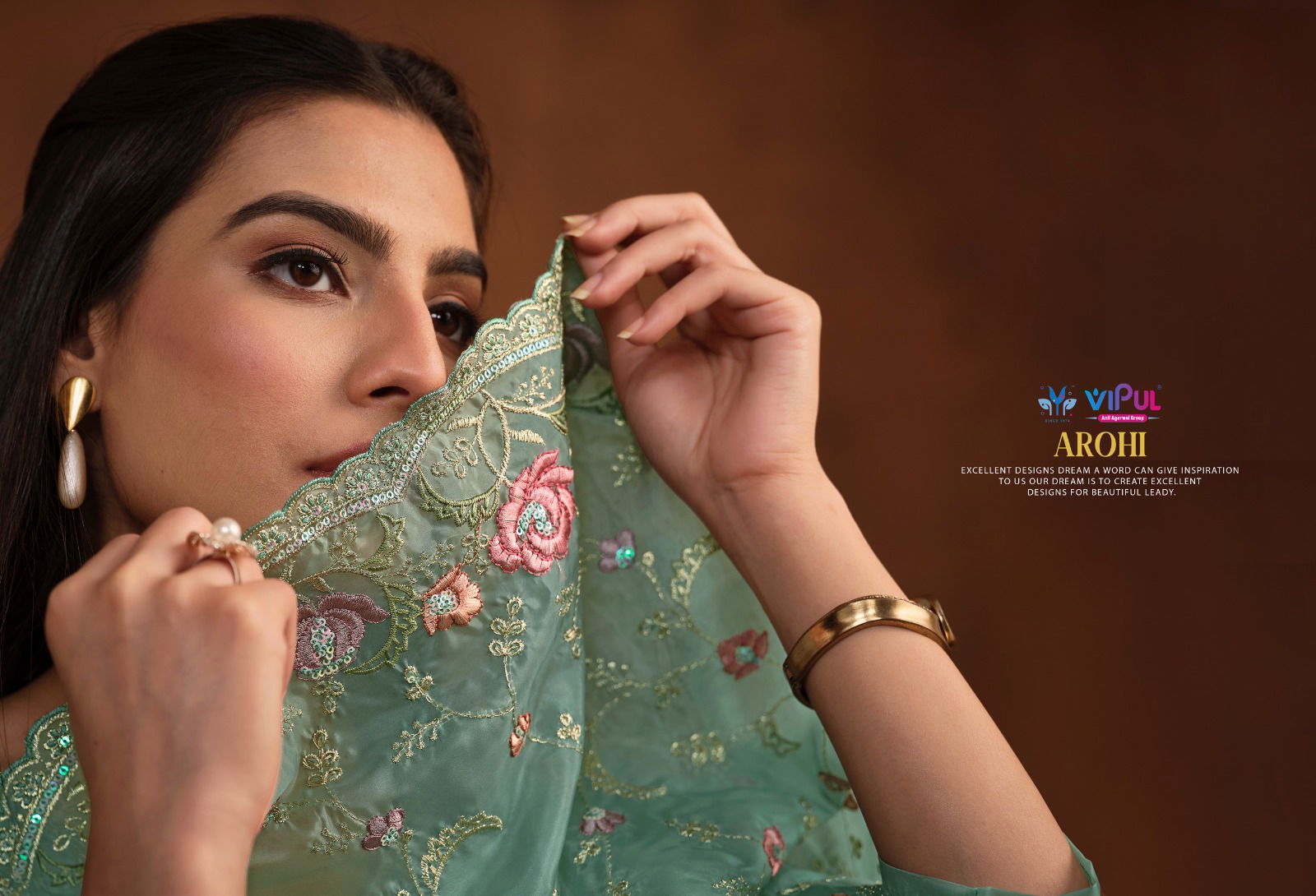 Arohi By Vipul Organza Embroidery Salwar Kameez Wholesale Price In Surat